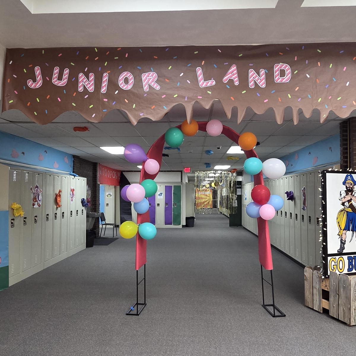 Junior class hall decoration for homecoming