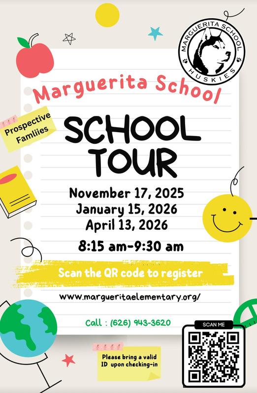 Register for Marguerita School tour Featured Photo