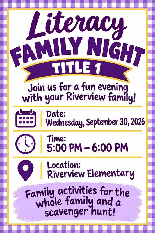 flier - RES Family Night Sept. 2026