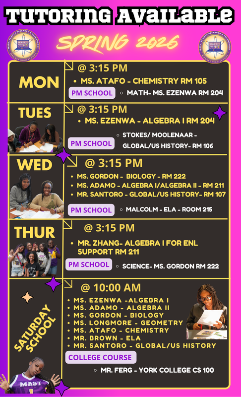 Spring 2026 Tutoring