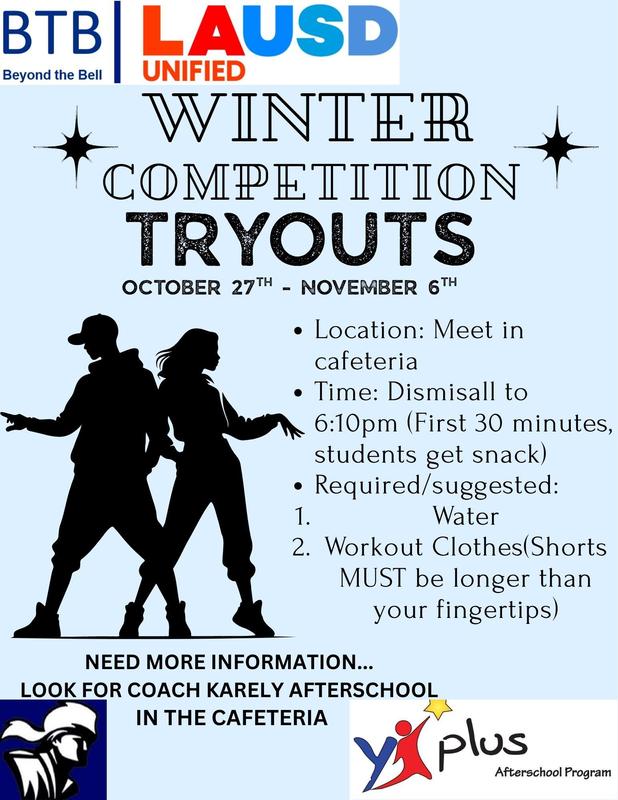 Winter Try Out Flyer
