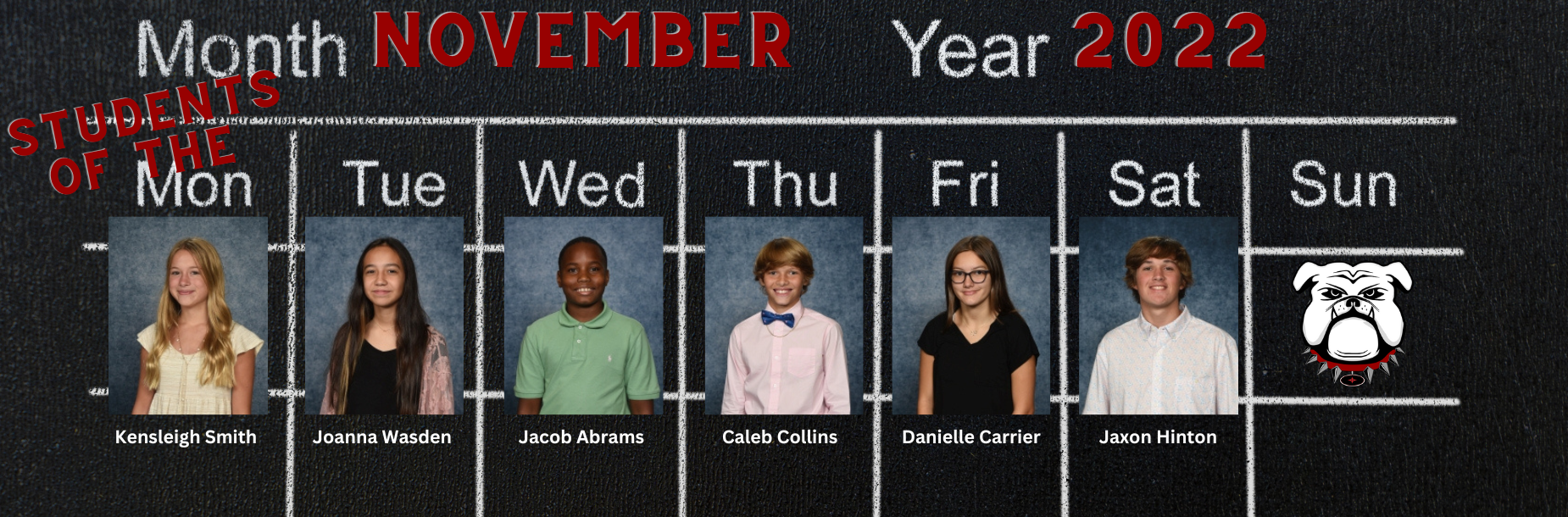 November Students of the Month