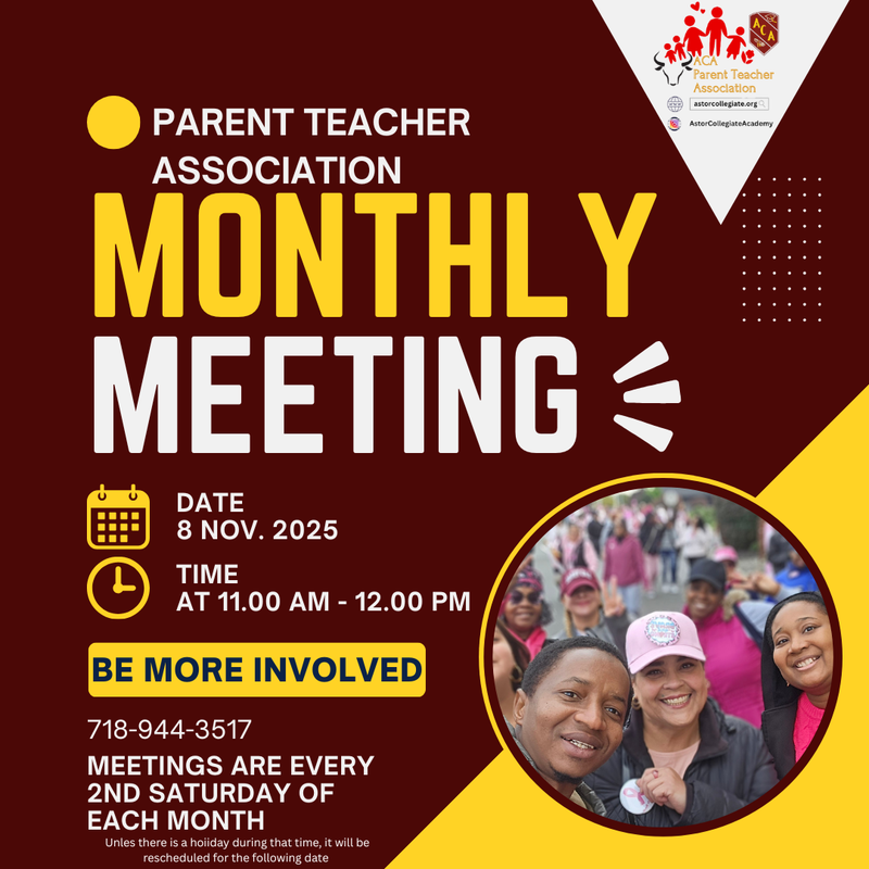 Monthly Meeting Flyer