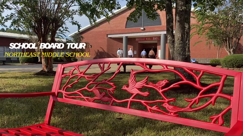 Northeast Middle School School Board Tour Graphic