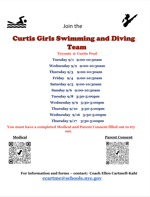 girls swimming tryouts