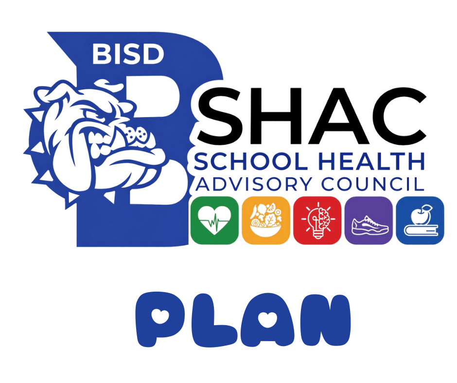 BISD SHAC School Health Advisory Council logo with plan text
