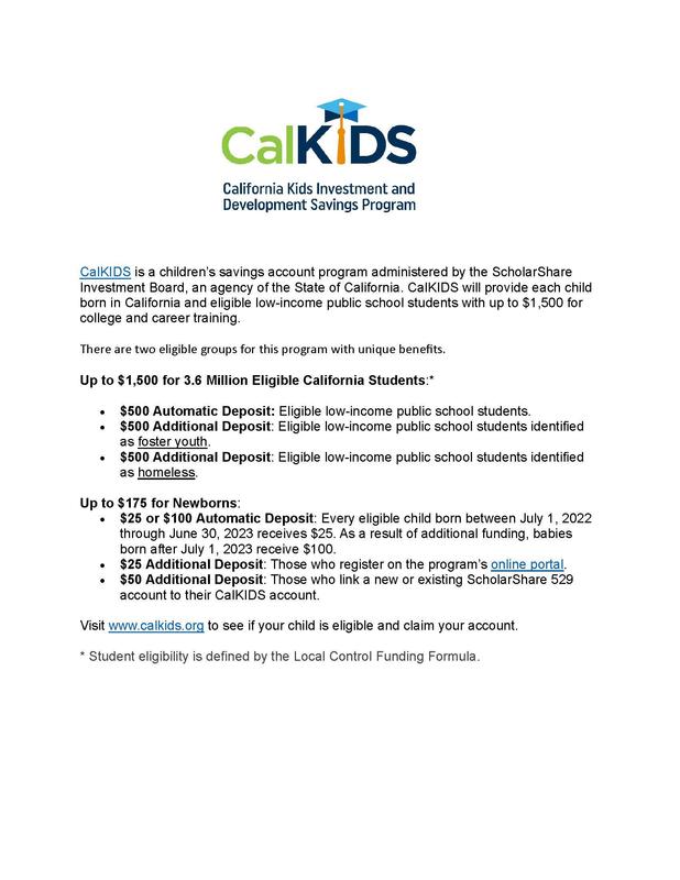 calKids flyer