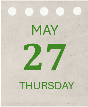 picture of date May 20 Thursday