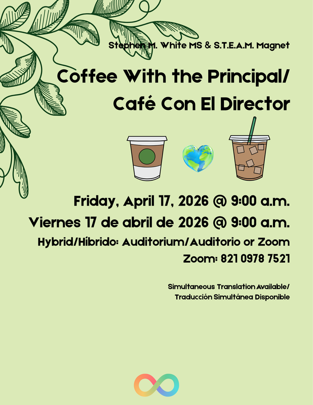 Coffee With the Principal on Friday, April 17th @9:00 a.m.