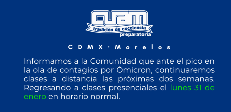 Informamos a la Comunidad que ante el pico en ola de contagios por Ómicron.
