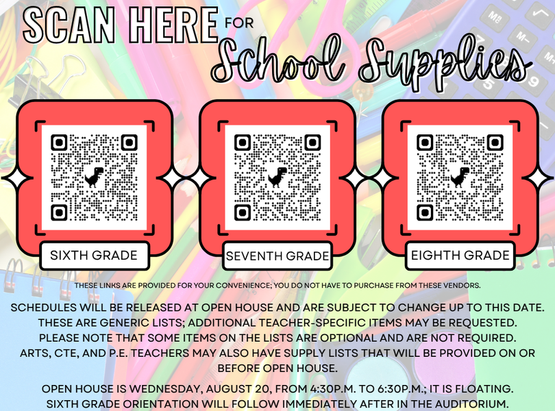 Supply List 1