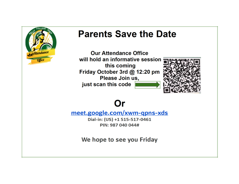 Parents: Save the Date for a Session with Our Attendance Office!