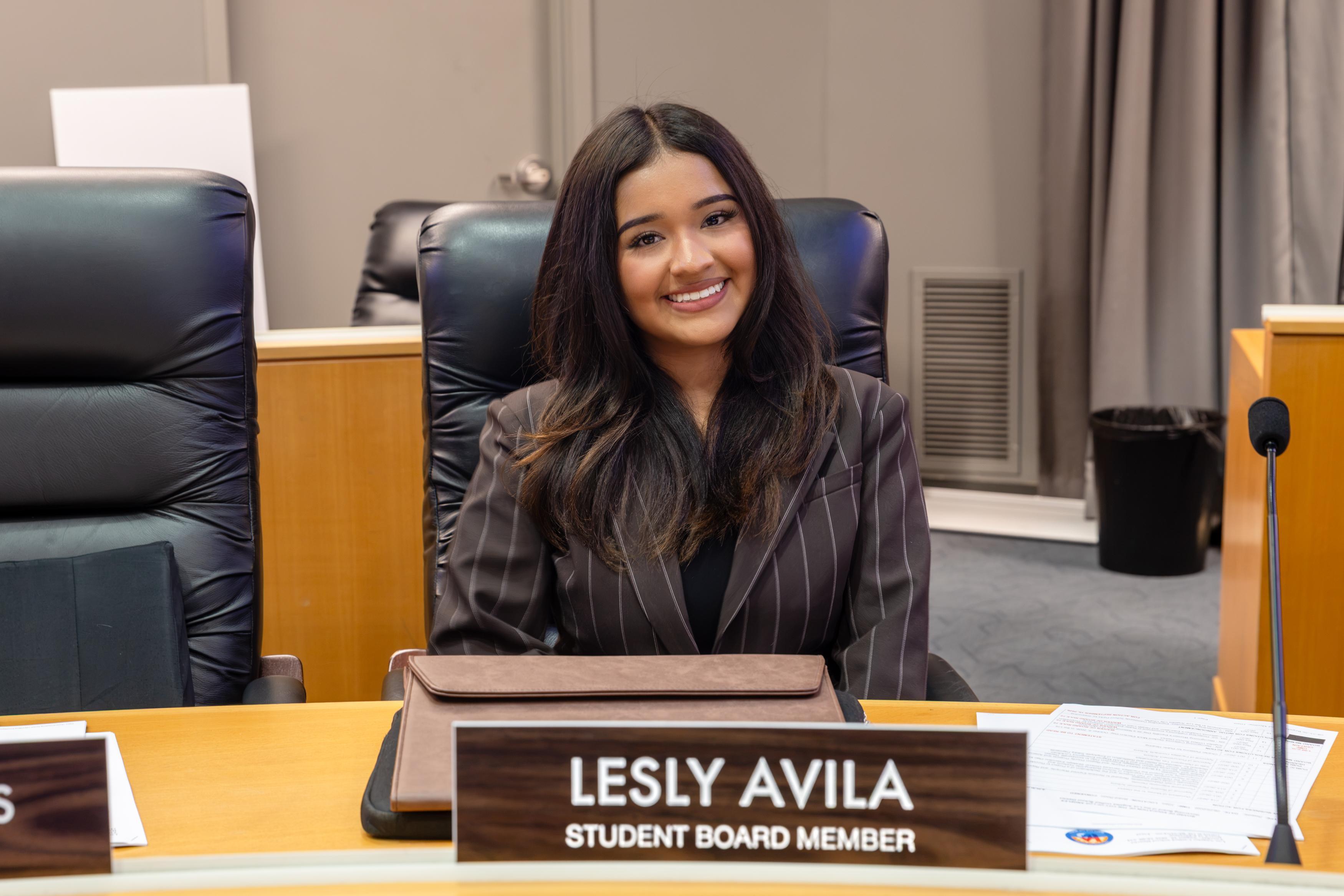 Lesly Avila, Student Board Member 2026-2027