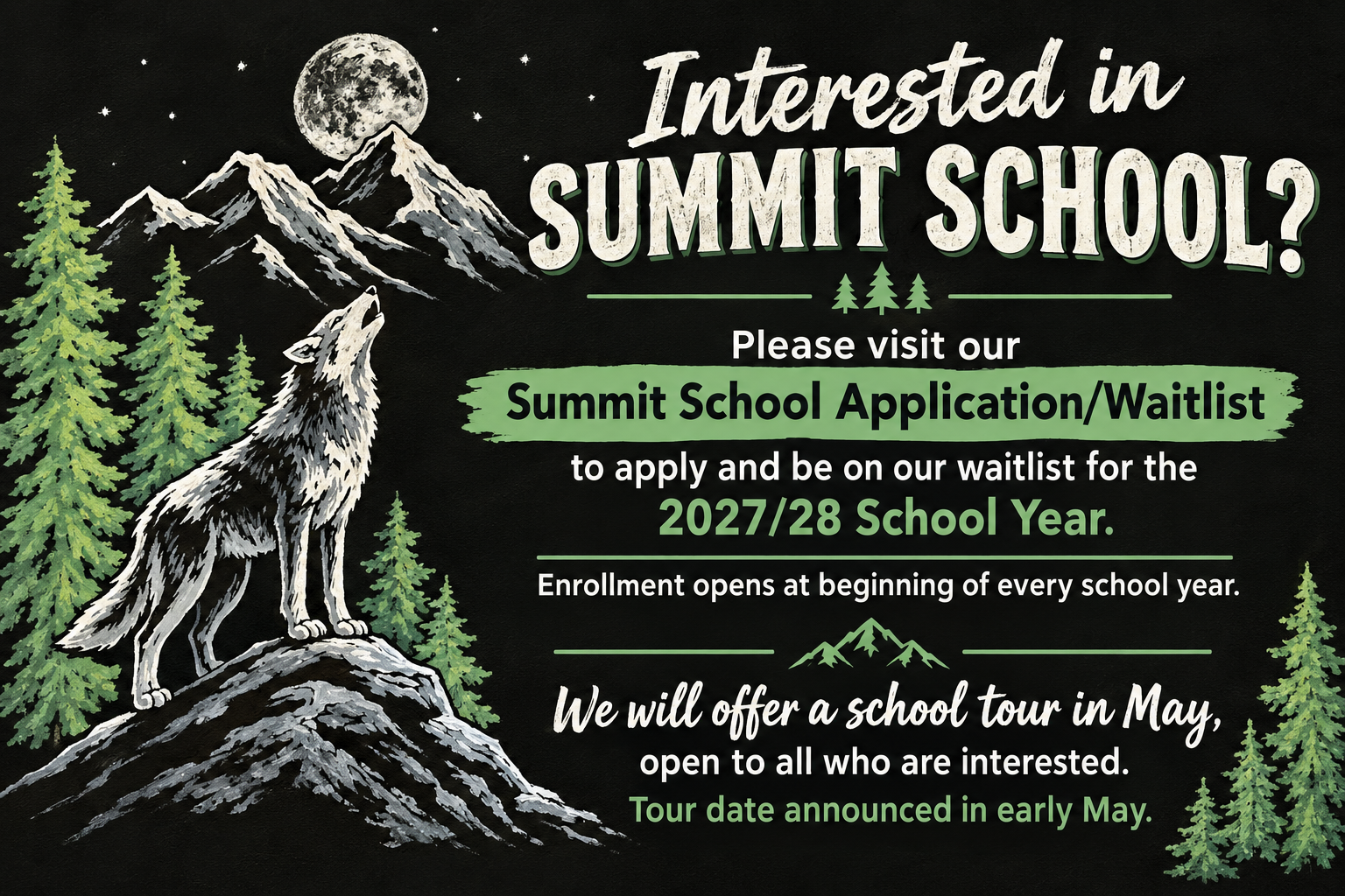 Summit Application/Waitlist 2027/28