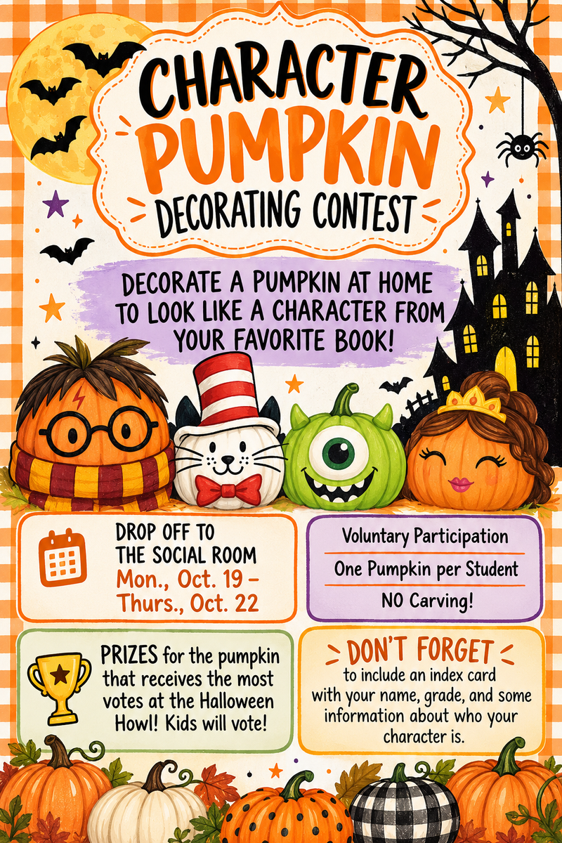 Character Pumpkin Decorating Contest Featured Photo
