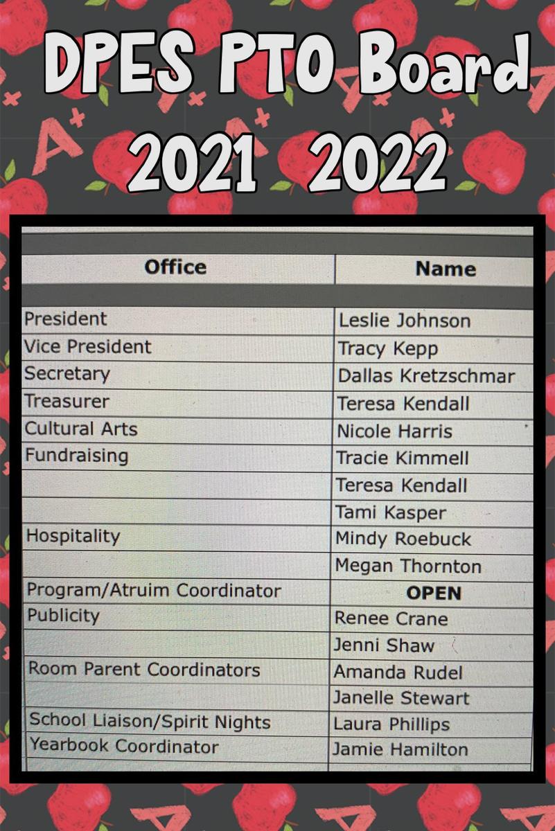 Home PTO Decker Prairie Elementary