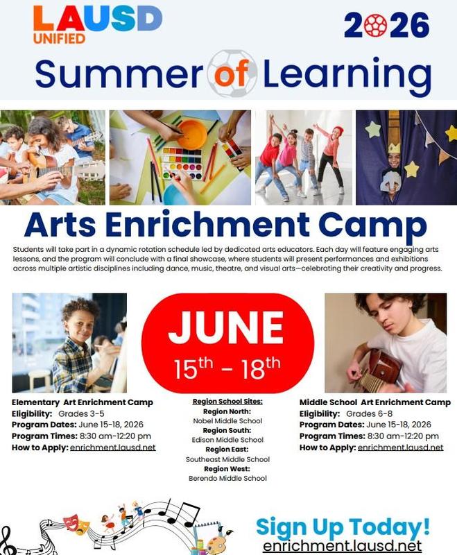 Arts Enrichment Camp!