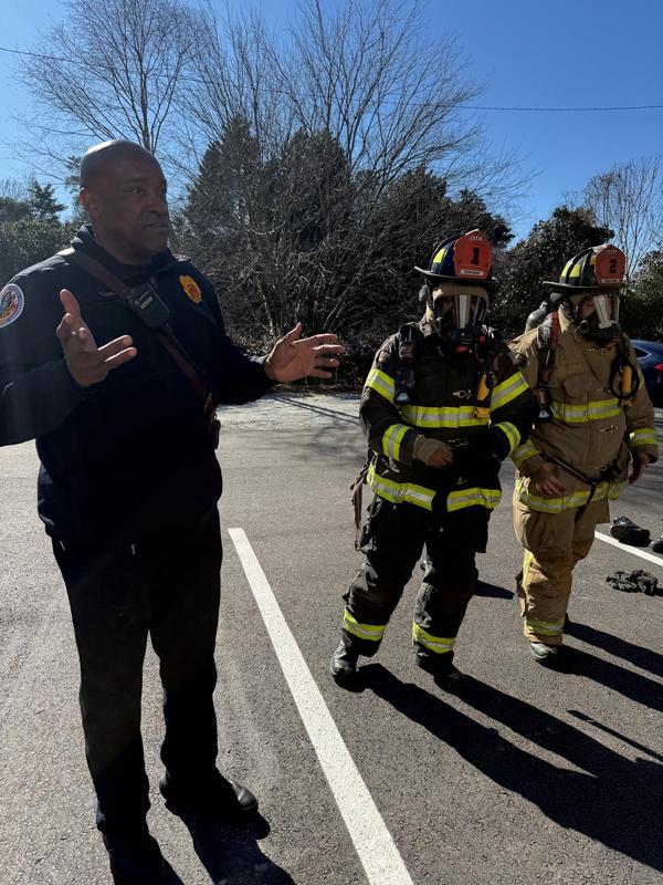 The DCFR discusses how they respond to fires.