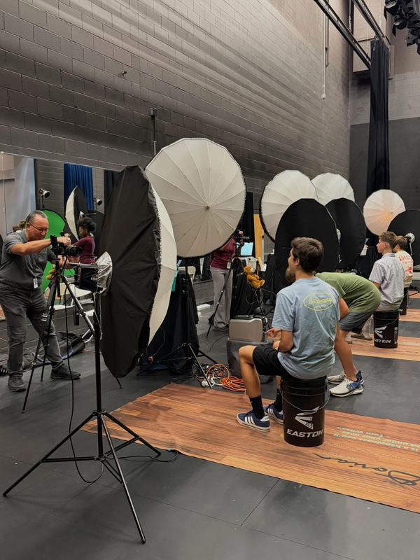 photo of student's getting their picture taken
