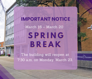 Spring Break Banner for the Website