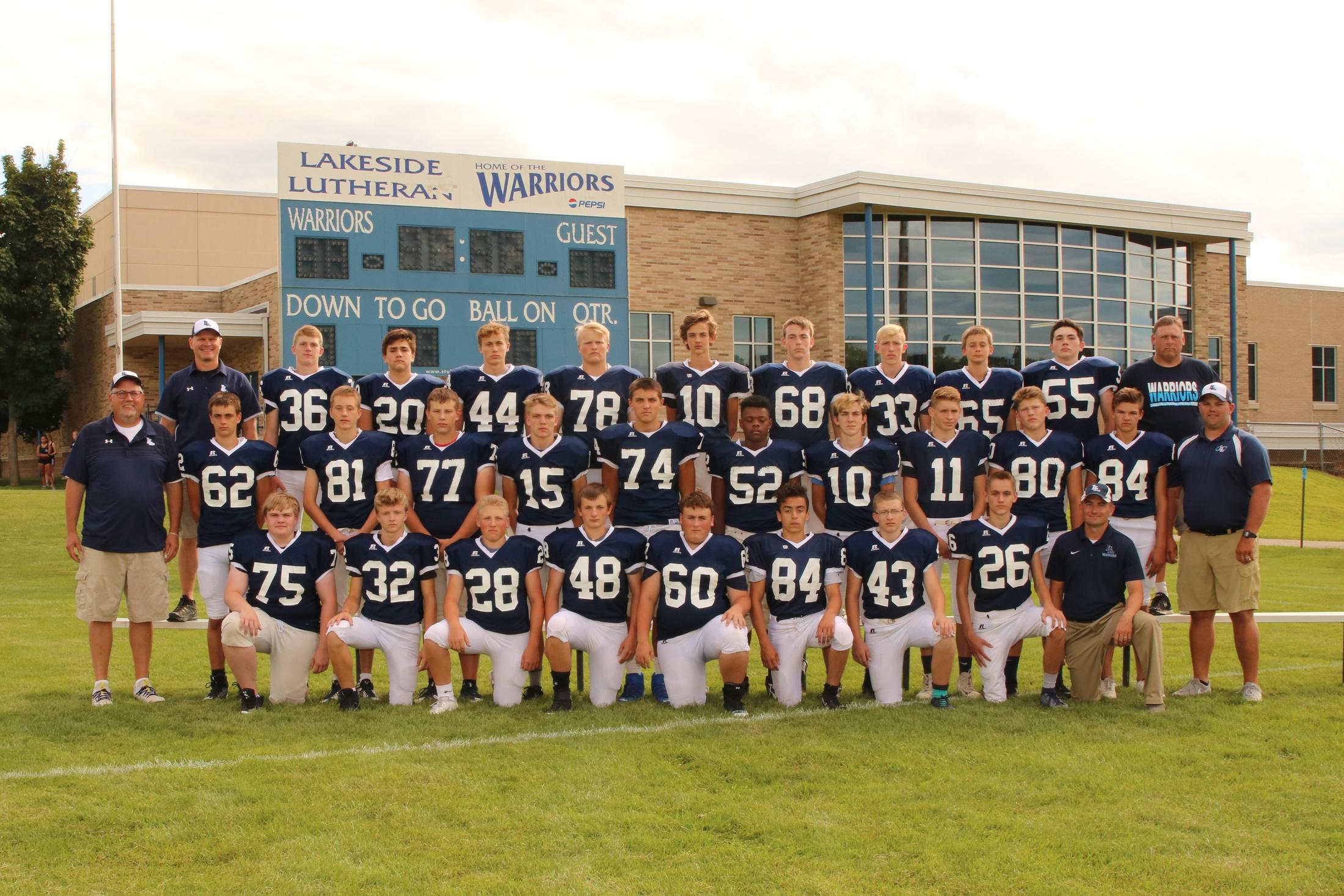 Warrior Football Athletic Teams Lakeside Lutheran High School