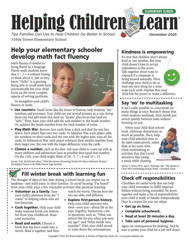December Parent Newsletter