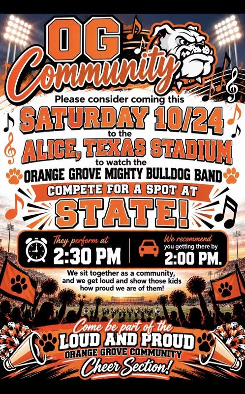 Good luck OGHS Marching Band Featured Photo