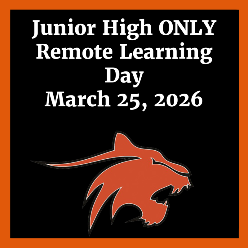 Junior High Only Remote Learning Day March 25, 2026