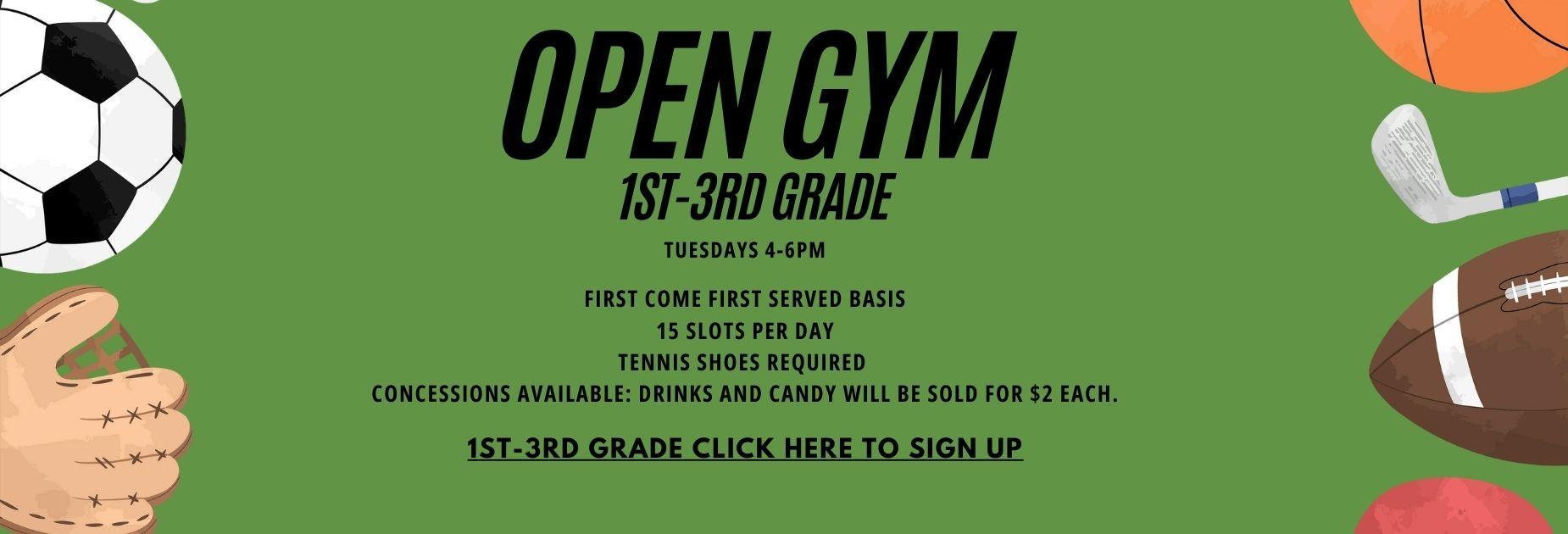 1-3 open gym