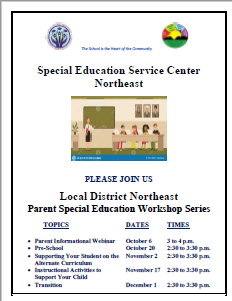LDNE Special Education Parent Workshop