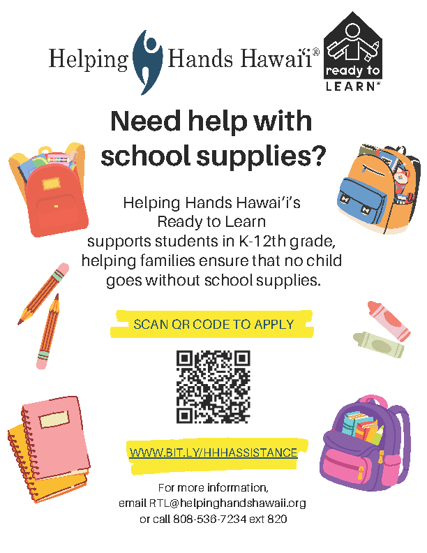 Helping Hands Hawaii Ready to Learn Application