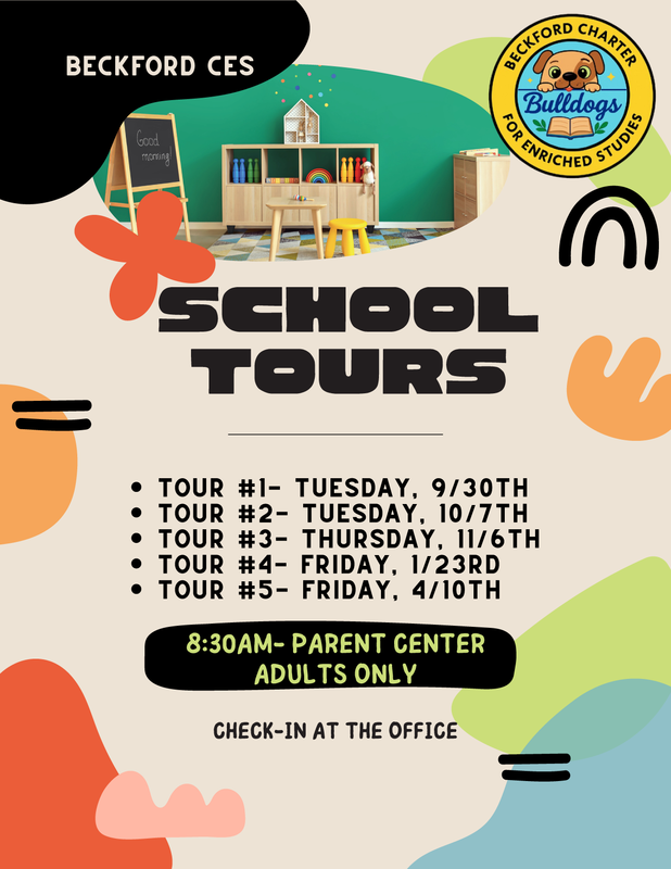 Beckford Charter School Tours flyer