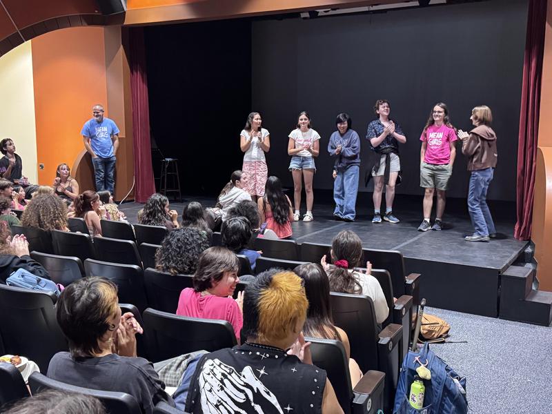 Students gathered during lunch for the first meeting of the year for the SPHS Drama Club.