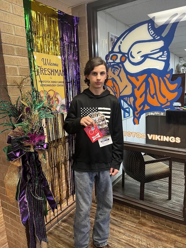 Christopher Hayes found won the scavenger hunt