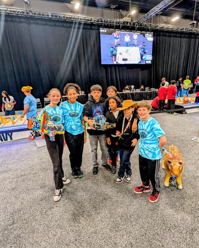 Scenes of the teams competing at the VEX Robotics world championships