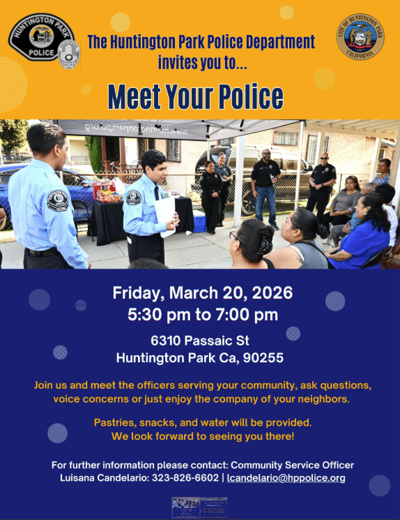 HPPD Invites you to a Neighborhood Watch Meeting
