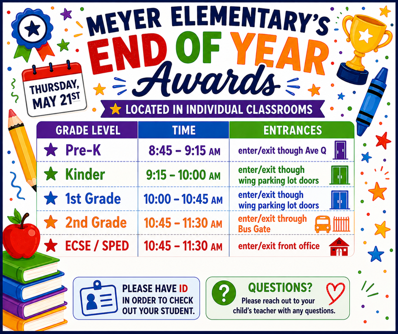 EOY Awards for 25-26 School Year