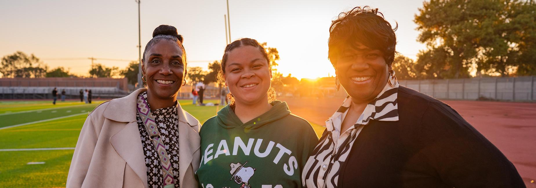 Senior Sunrise with Ms. Sample and Dr. Jackson