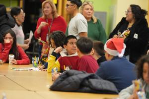 5th grade from Greene at Evergreen to watch the Christmas Carol