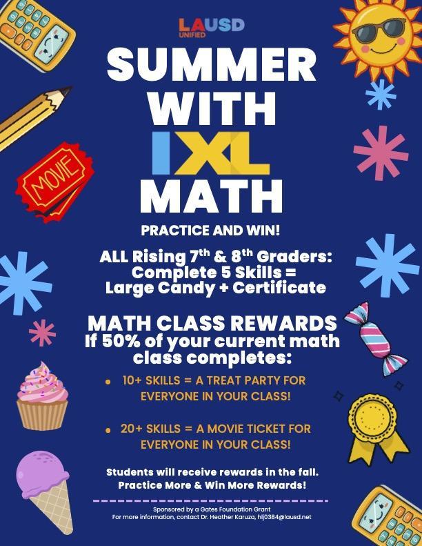 SUMMER WITH IXL MATH PRACTICE AND WIN!
