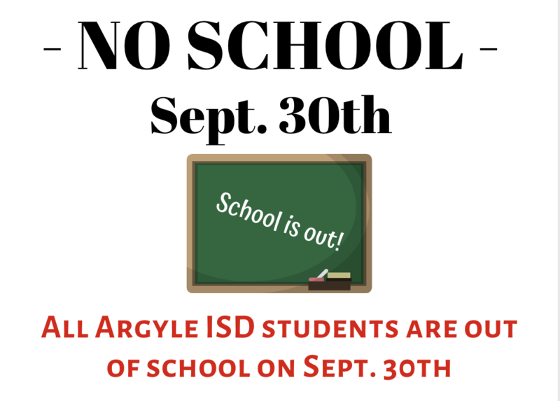 NO SCHOOL SEPT. 30TH Thumbnail Image