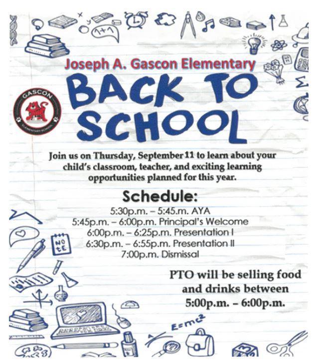 Back to School Night Flyer