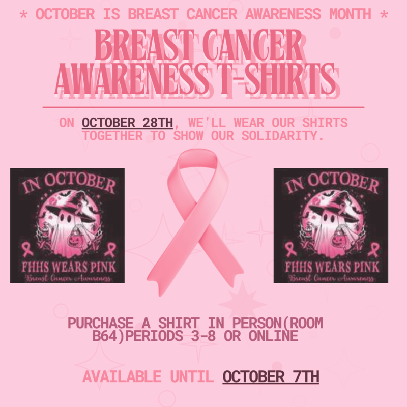 Fort Hamilton High School Breast Cancer Awareness T-shirts- On Sale Now Featured Photo