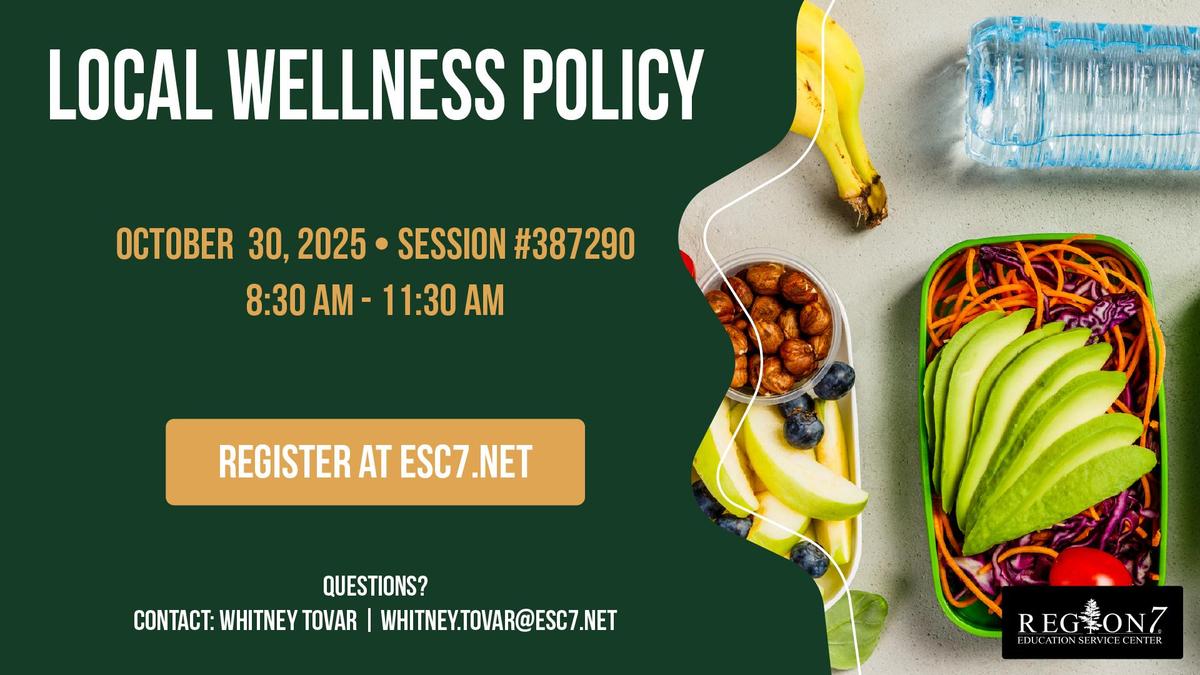 Local Wellness Policy marketing graphic