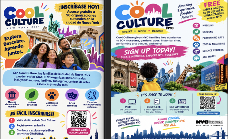 Cool Culture Sign Up Flyer
