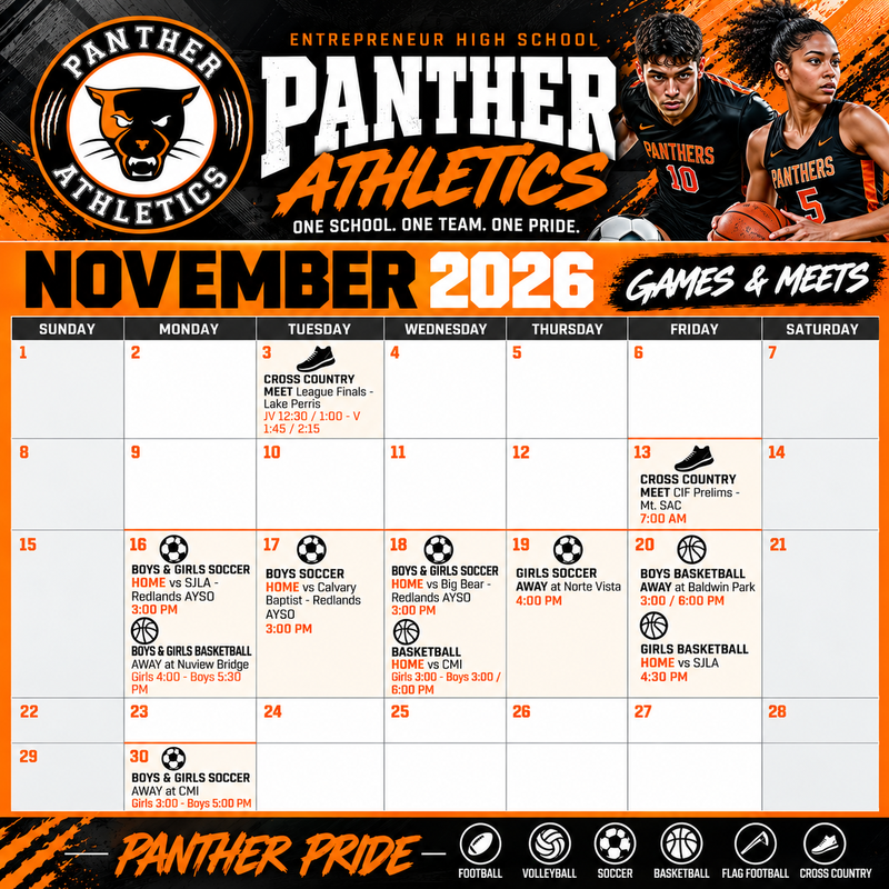 Panther Pride is Charging into November!