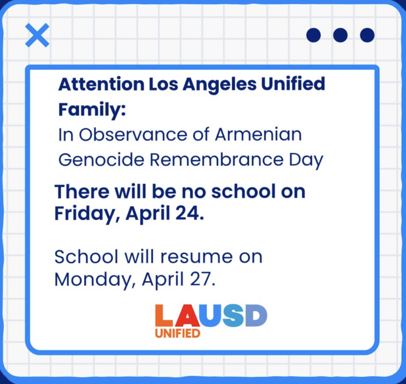 2026 Armenian Genocide Flyer