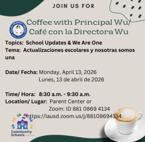 Coffee with Principal Wu