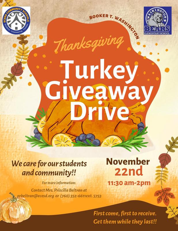 Turkey Giveaway Drive Flyer