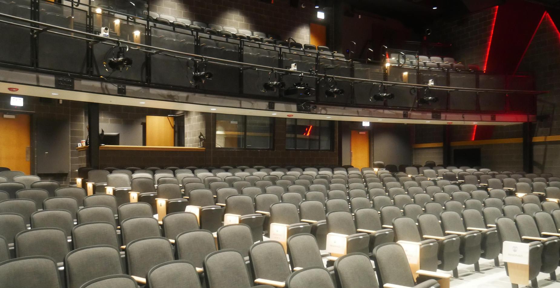 Theater seats and balcony